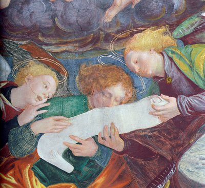 The Concert of Angels (detail) by Gaudenzio Ferrari
